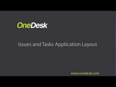 issues and tasks application layout