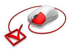 computer mouse with checkbox