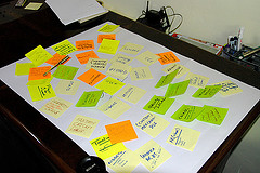 postits on board