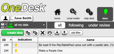 onedesk interface
