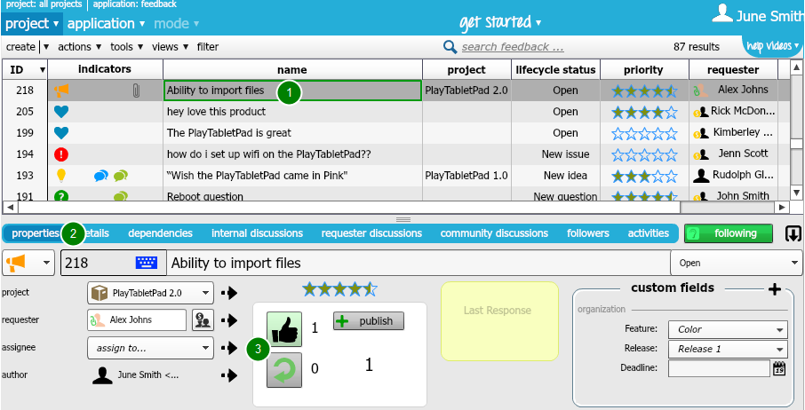 voting system in onedesk