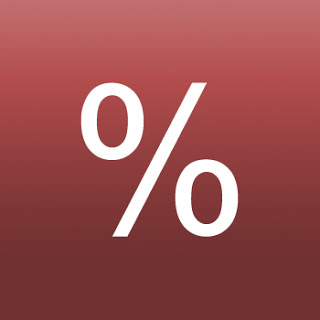 percent with gradient background