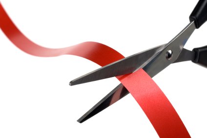 cut red ribbon