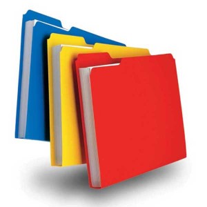 colored folders