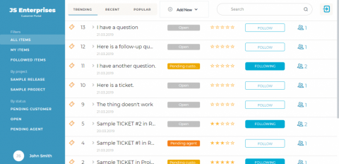 helpdesk customer portal