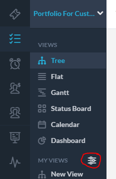 Create a new dashboard view