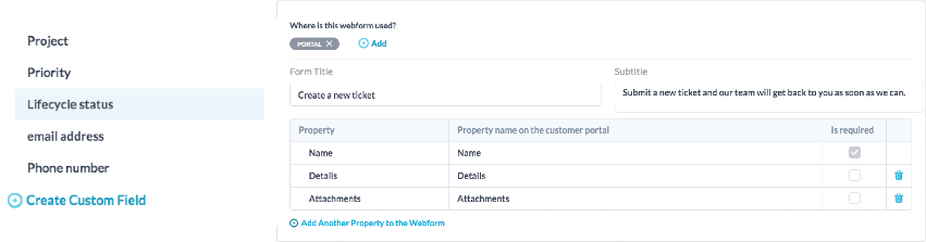 Anpassen von Ticketformularen