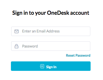 Accesso a OneDesk