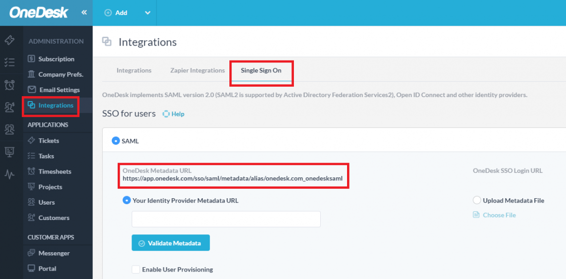 SAML 2.0 Okta