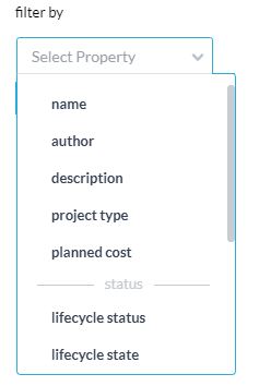 filter your projects - automation  