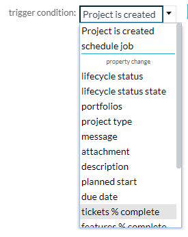 automatisation de projet - déclencheurs d'événements