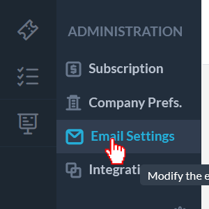 Email instellingen