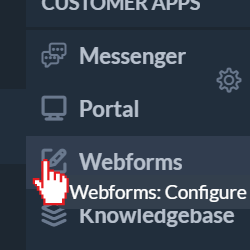 Webforms: Configure