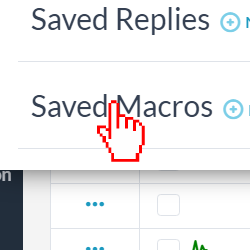 click on saved macros