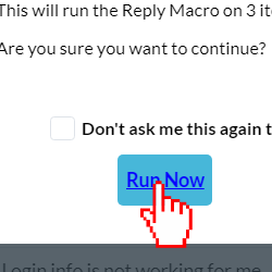 click on run now