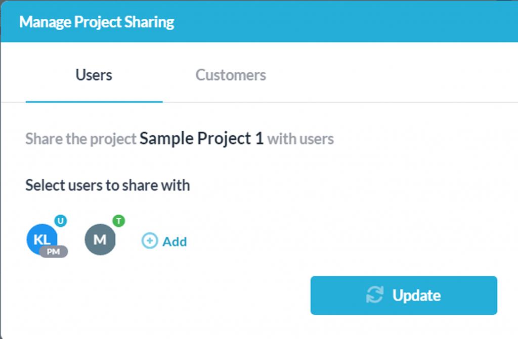 Bjud in användare att samarbeta i projekt
