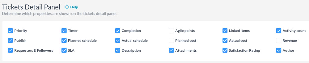 Customizing Properties of Your Detail Panels