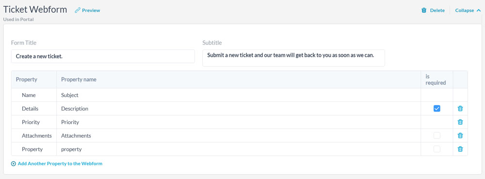 Personalización de formularios de tickets y tareas