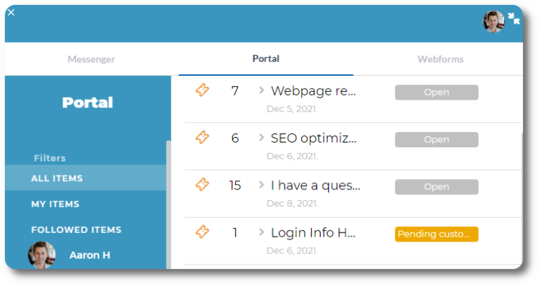 software de portal de boletos