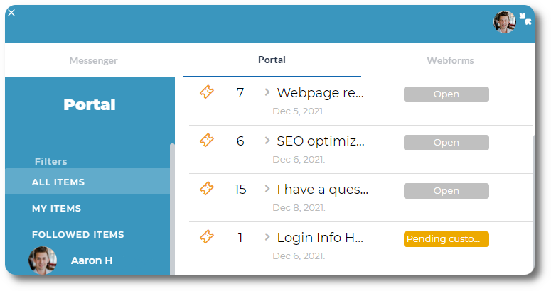 software de portal de bilhetes