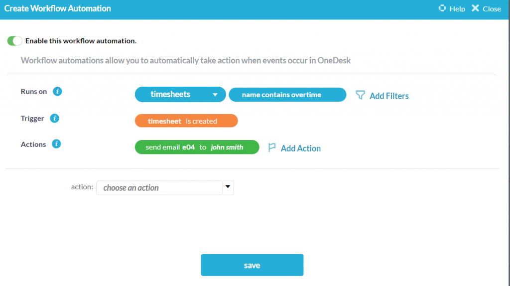 timesheet automation