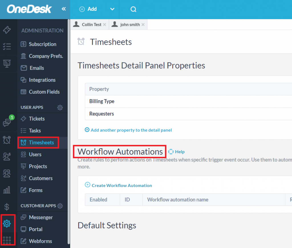 timesheet automations