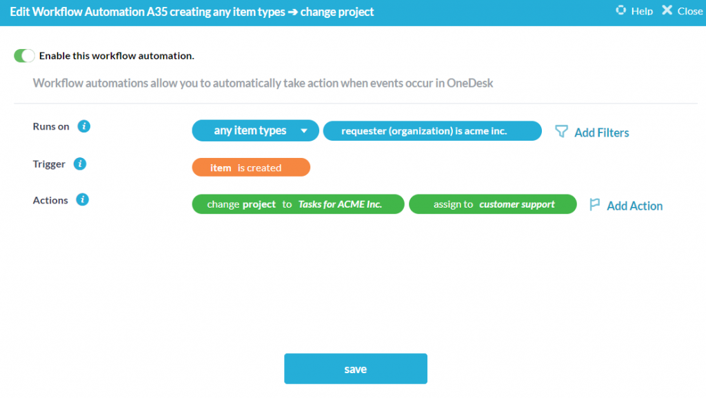 routing automation and assigning