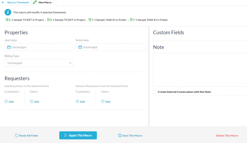 timesheet macro onedesk atualização abril 2022