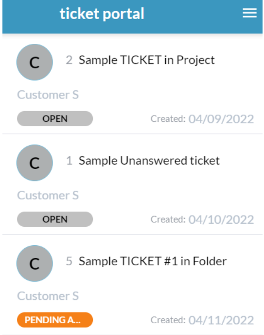 mobile ticket portal