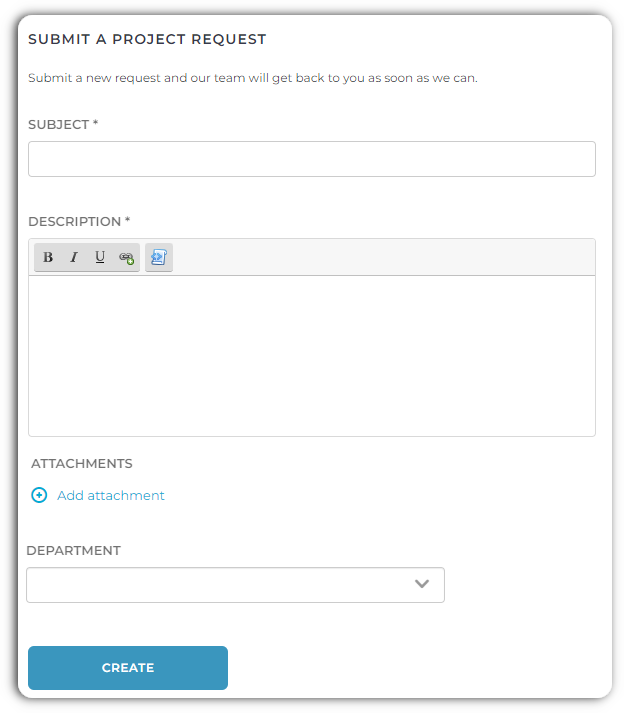 customer web form
