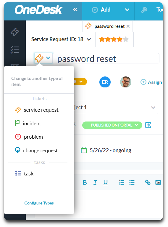 flexible ticketing system