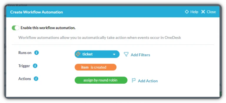 automatisch route tickets