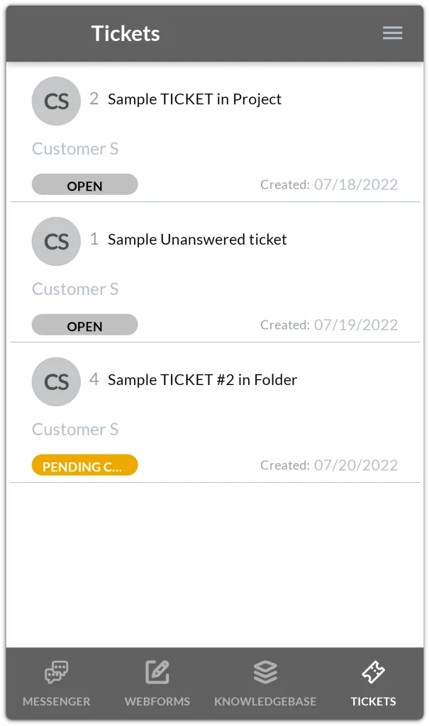 mobile portal tickets