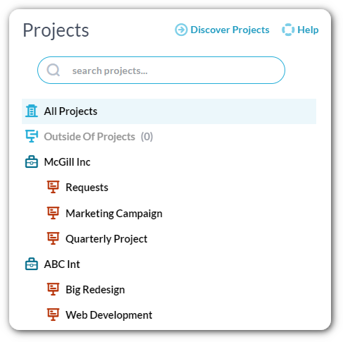 client project organization