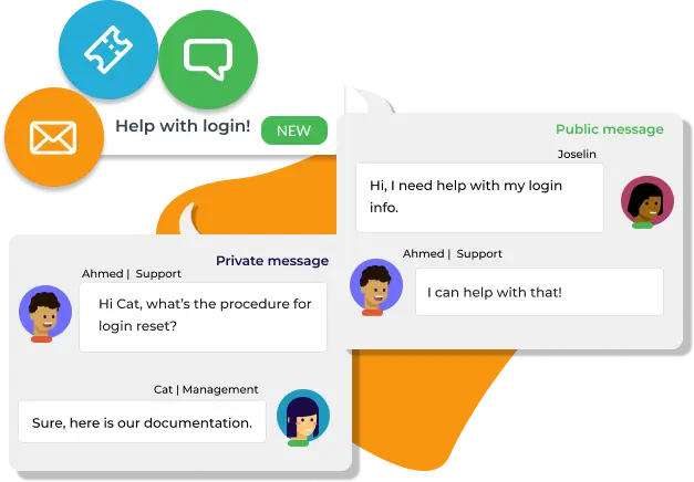 Integrated chat for project management collaboration